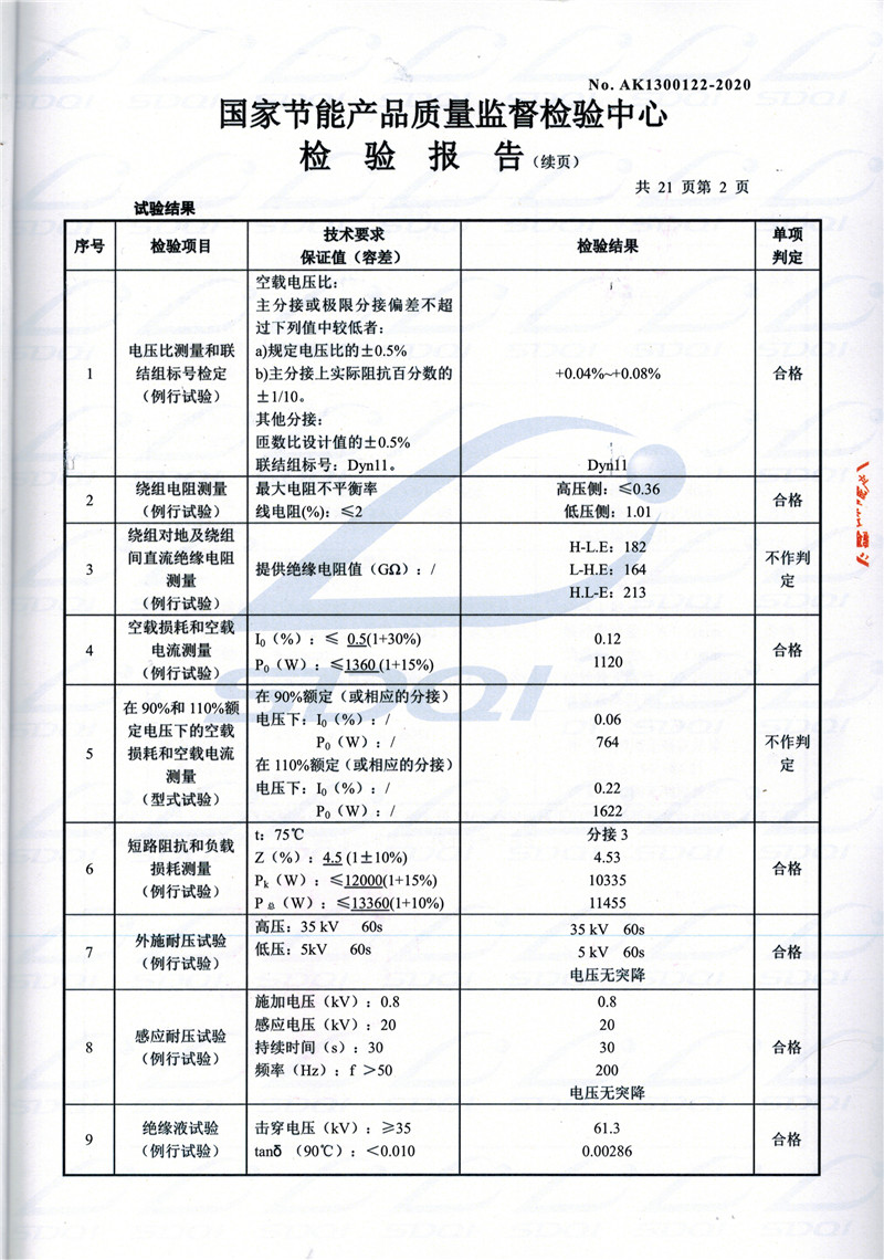 高低压试验报告-S11-1250阜城阜城阜城油浸式变压器-2.jpg